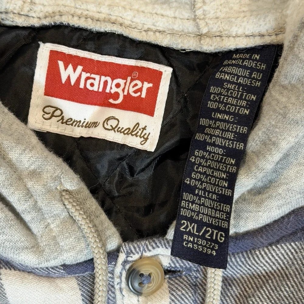 Wrangler blue plaid